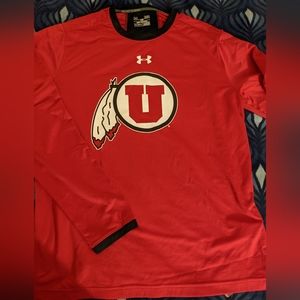 NWT, Men's Large, Utah Utes Under Armour, Long Sleeve T-shirt
